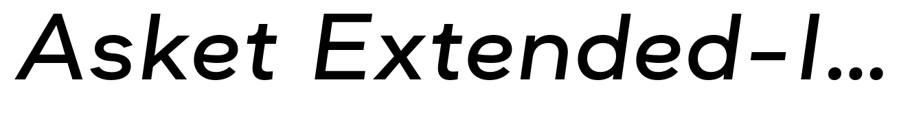 Asket Extended-Italic